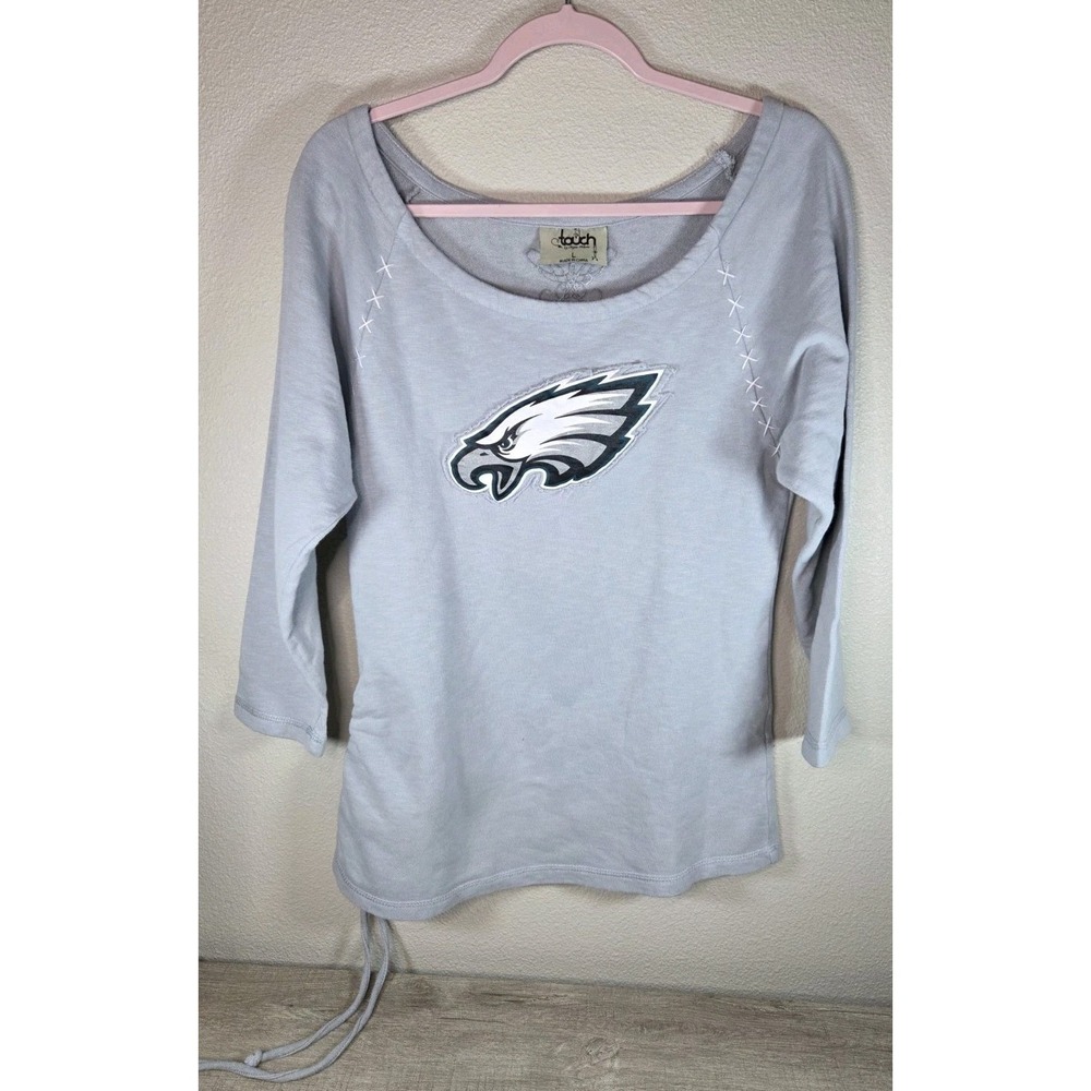 Philadelphia Eagles Women's Top Touch By‎ Alyssa Milano Gray Size L - Picture 5 of 7